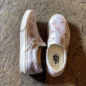 Vans floral shoes